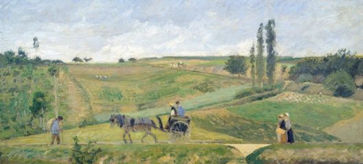 El camino de Ennery. C. Pissarro, 1874. Paris, Museo de Orsay.